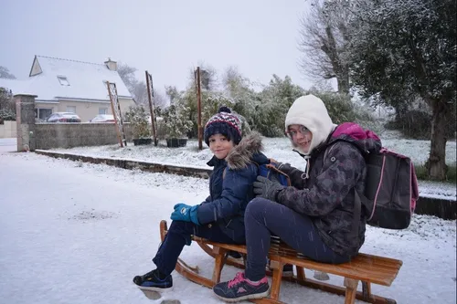 Neige, verglas et brouillard sur la Bretagne