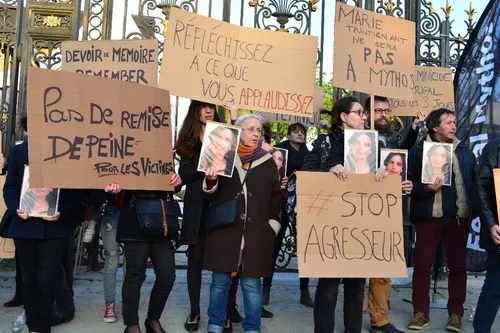 Mythos : manif contre la venue de Bertrand Cantat à Rennes hier