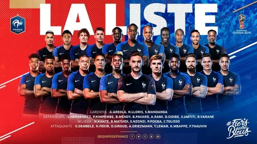 Mondial : on connaît les 23 Bleus !