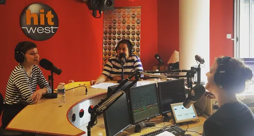 Chris de passage dans les studios d'Hit West !