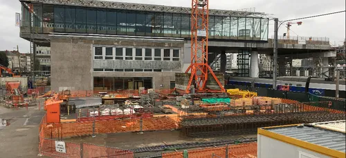 Gare de Nantes : Le chantier est à mi-parcours