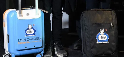 Marc Lavoine au SCO pour soutenir le cartable connecté