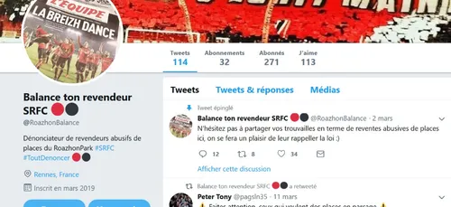 Stade Rennais - Arsenal : un compte twitter pour dénoncer les...