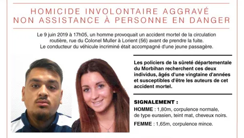 Accident mortel de Lorient : la passagère interpellée