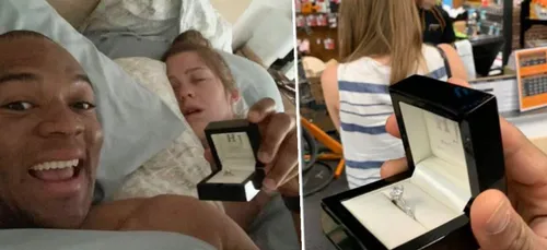 L'image du jour : il demande sa copine 23 fois en mariage !!