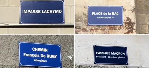 L'image du jour : le gang des plaques de rues à Nantes