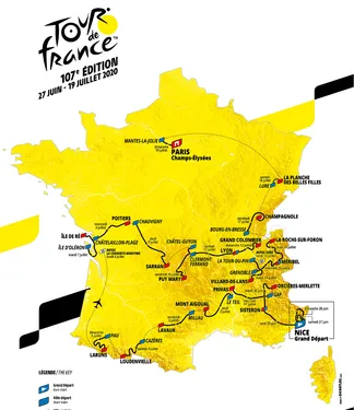 Le Tour de France 2020, sans l'Ouest
