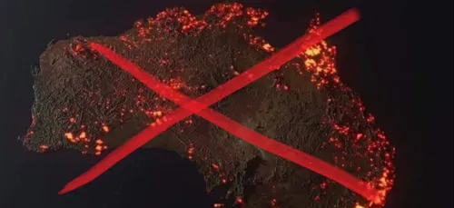 L'image du jour : La fausse image des incendies en Australie !!