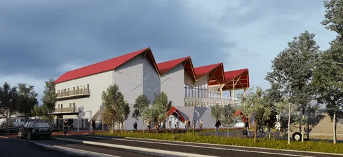 Le Quai M en construction à La Roche-sur-Yon