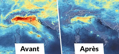 L'image du jour : avec le confinement, comme en Chine, la pollution...
