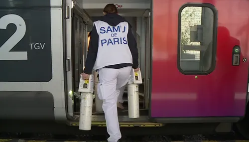 Un TGV médicalisé avec des patients ... d'Est en Ouest