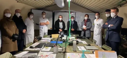 Emmanuel Macron ce matin à Angers