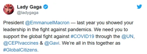 Lady Gaga interpelle Macron...