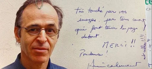 L'image du jour : Saint Viaud reçoit une carte de Jean-Jacques Goldman