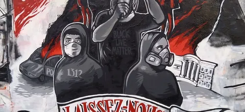Une fresque à Nantes en hommage à George Floyd