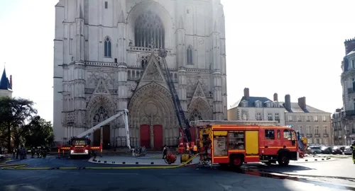 Incendie à la Cathédrale de Nantes, Jean Castex sur place