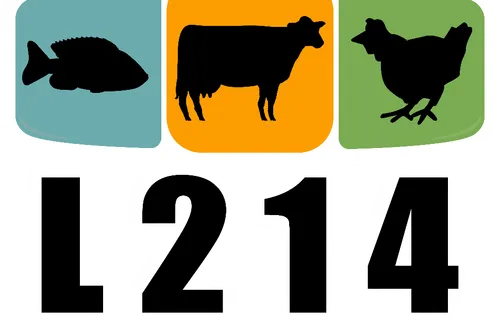 Actions de l'association L214 devant des magasins Lidl