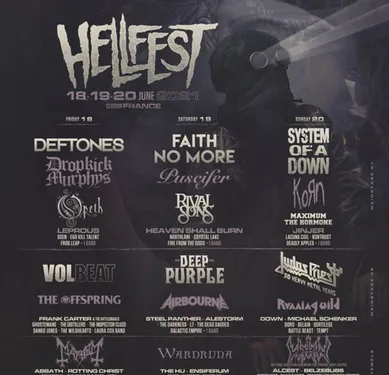 La programmation du Hellfest 2021