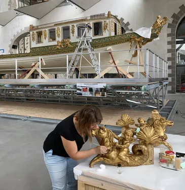 Le canot de l'empereur Napoléon se refait une beauté à Brest