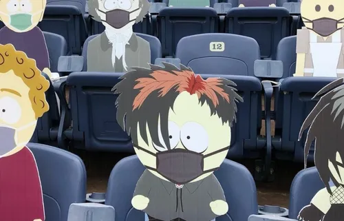 South Park dans des tribunes d'un stade aux USA