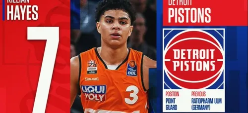 Killian Hayes sélectionné en NBA !