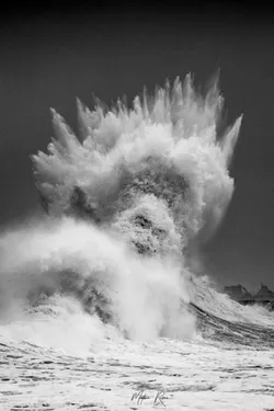 L’apparition de Poséidon en pleine tempête