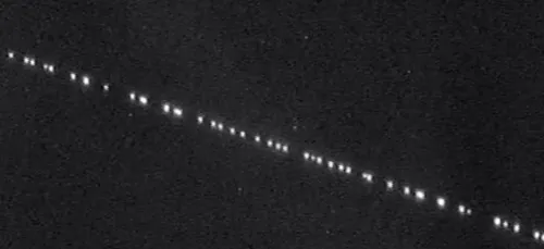 Les satellites Starlink dans le ciel breton