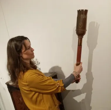 Une torche olympique en vente aux enchères à Vannes