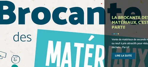 Une brocante originale de matériaux de construction