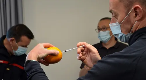 Les pompiers formés à la vaccination dans le Finistère