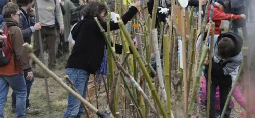 Grosse mobilisation des anti-a&eacute;roport Notre Dame des Landes...
