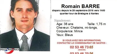 Disparition de Romain Barr&eacute; : un juge d&rsquo;instruction saisi