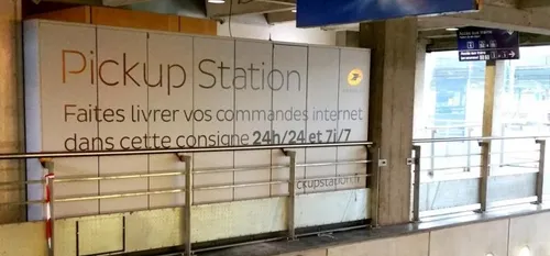 Une ""Pickup Station"" en gare de Nantes