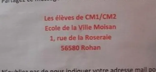 Un appel des &eacute;coliers de Rohan sur Facebook