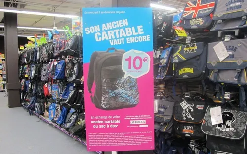 Carrefour : un cartable en échange de 10€