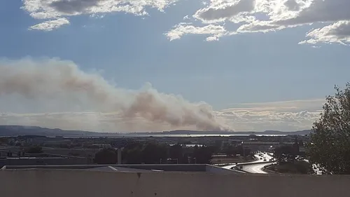 Port-de-Bouc : important départ de feu, un camping évacué