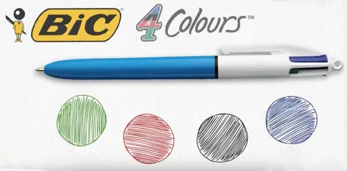Non, le Bic "4 couleurs" ne va pas perdre son vert !