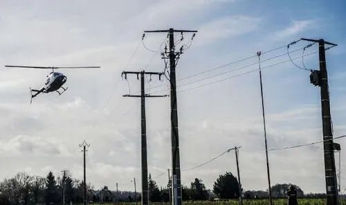 Toulon : des hélicos pour vérifier le réseau électrique