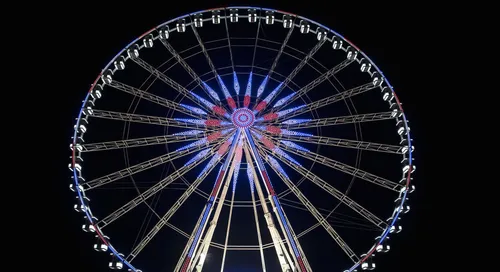 Oubliés dans une grande roue après la victoire des Bleus