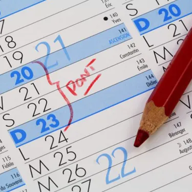 Vacances, jours fériés, ponts : le calendrier de l'année scolaire !