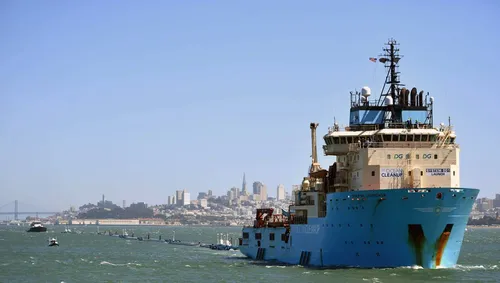 Le bateau d'Ocean Cleanup va nettoyer le Pacifique de ses plastiques
