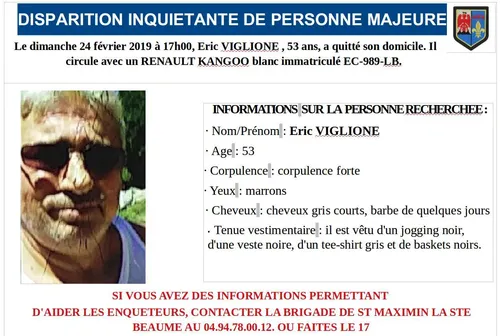 Nans-les-Pins : appel à témoins après disparition inquiétante