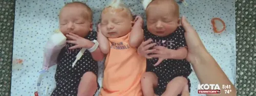 Elle pensait avoir "des calculs rénaux", elle accouche de triplés