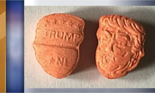 USA : un homme arrêté avec des pilules d'ecstasy en forme de Trump