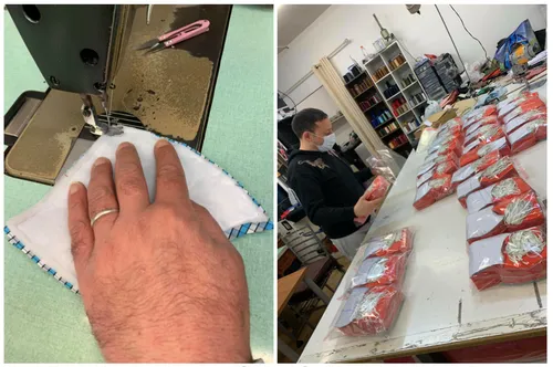 Lancement des "Couturiers Solidaires du Sud" pour la confection de...