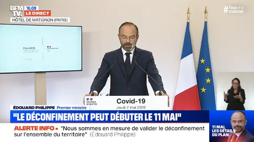 Edouard Philippe annonce que le déconfinement peut débuter le 11 mai
