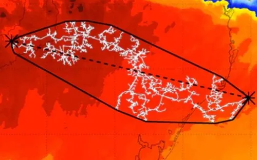 Un éclair de 709 km de long au Brésil, un record dans le monde