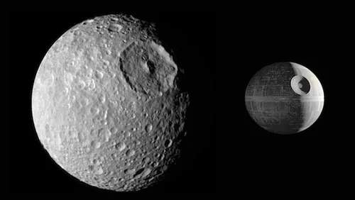 Une lune de Saturne fait sacrément penser à l'Étoile de la mort de...