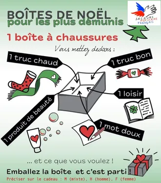 Les boites de Noël, un geste de solidarité pour les plus démunis