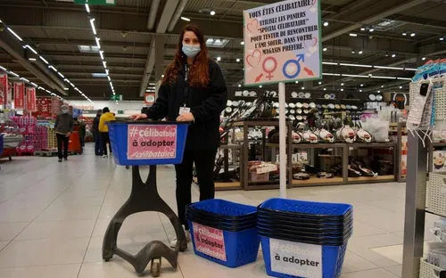 Saint-Valentin : opération "trouvez l'amour" dans les supermarchés !